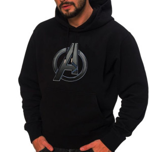 Męska Bluza Z Kapturem Czarna Avengers S Y3