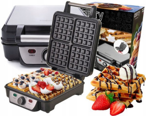 Gofrownica Opiekacz 4 Gofry 1500w Camry Cr3025