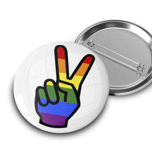 PRZYPINKA 44mm PARADA Równości LGBT PRIDE WZORY