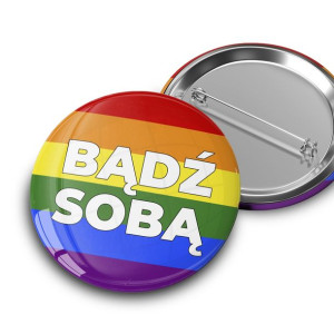 PRZYPINKA 44mm PARADA Równości LGBT PRIDE WZORY