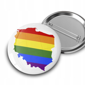 PRZYPINKA 44mm PARADA Równości LGBT PRIDE WZORY
