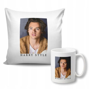 Zestaw KUBEK+PODUSZKA Biał Prezent HARRY STYLES 02