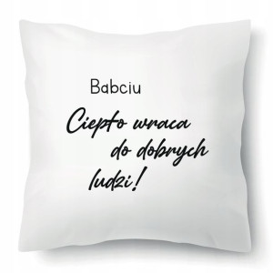 PODUSZKA 40x40 Prezent dla BABCI DZIEŃ BABCI Wzory