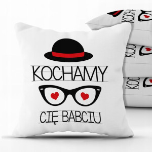 PODUSZKA 40x40 Prezent KRÓLOWA BABCIA Różne WZORY