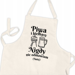 FARTUCH Kuchenny na GRILL Twoje IMIĘ Wiele WZORÓW
