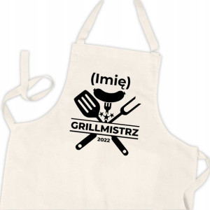 FARTUCH Kuchenny na GRILL Twoje IMIĘ Wiele WZORÓW