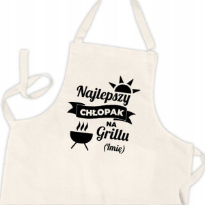 FARTUCH Kuchenny na GRILL Twoje IMIĘ Wiele WZORÓW
