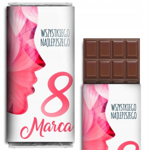 CZEKOLADA Gorzka Prezent na DZIEŃ KOBIET Wzory MiX