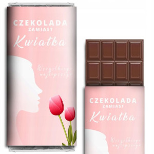 CZEKOLADA Gorzka Upominek na DZIEŃ KOBIET Wzory