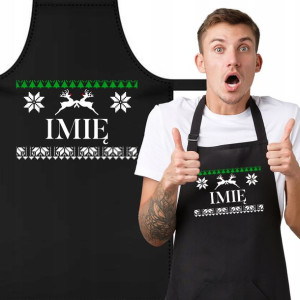 FARTUCH Kuchenny Prezent na ŚWIĘTA IMIĘ Wzory MiX