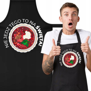 FARTUCH Kuchenny Prezent na ŚWIĘTA Mikołaja WZORY