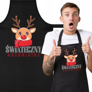 FARTUCH Kuchenny Prezent ŚWIĄTECZNY Kuchmistrz MiX