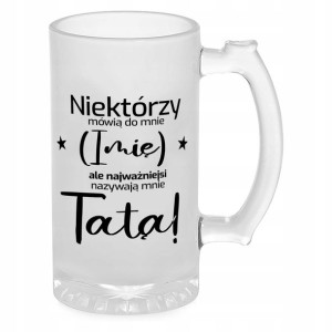KUFEL Szklany Prezent na DZIEŃ OJCA Wiele WZORÓW