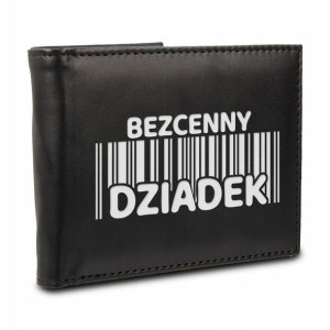 PORTFEL Skórzany Męski Bezcenny DZIADEK MiX WZORÓW