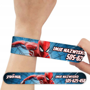 OPASKA Informacyjna Imiennik NR Telefonu SPIDERMAN