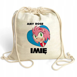 Plecak WOREK ECO Prezent dla DZIECI SONIC MiX Imię