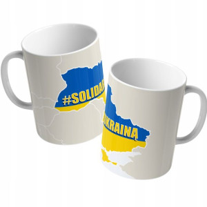 Kubek 330ml Wolna Ukraina Solidarni Z Ukrainą