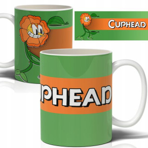 Kubek Biały 330ml Cup Head Prezent dla fana Wzory