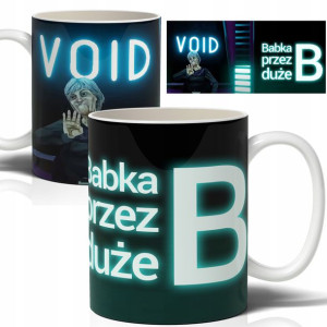 Kubek Biały 330ml Prezent Babka Przez Duże B Wzory