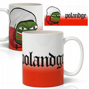 Kubek Biały 330ml Prezent Śmieszne Polandge Wzory
