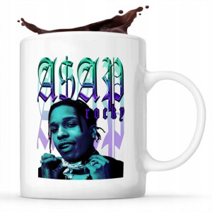 Kubek Biały Prezent dla Fana A$AP Rocky Mix Wzory