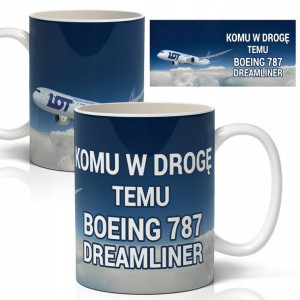 Kubek Biały Prezent Śmieszne Boeing Samolot Wzory