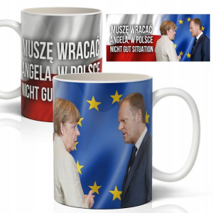 Kubek Biały Prezent Śmieszne Prezes Politycy Wzory