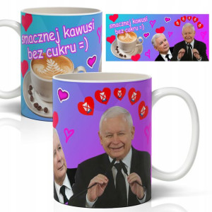 Kubek Biały Prezent Śmieszne Prezes Politycy Wzory