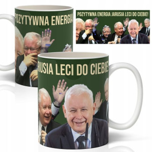 Kubek Biały Prezent Śmieszne Prezes Politycy Wzory