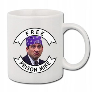 Kubek Biały Prezent The Office FREE Prison MIKE 01