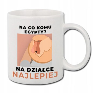 Kubek Biały z Nadrukiem Polak Nosacz Janusz 01