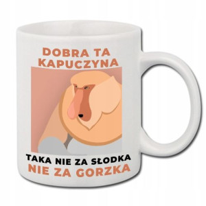 Kubek Biały z Nadrukiem Polak Nosacz Janusz 04