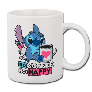 Kubek Biały z Nadrukiem Prezent LILO i Stich 01