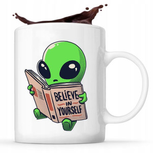 Kubek Biały z nadrukiem PREZENT Obcy ALIEN 02