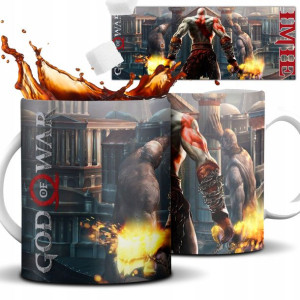 KUBEK Ceramiczny dla fana GOD OF WAR Wiele WZORÓW