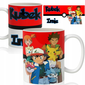 KUBEK Ceramiczny Prezent Dużo Wzorów POKEMON IMIĘ