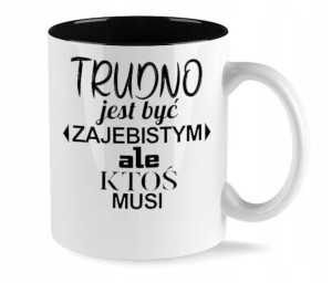KUBEK Czarny Prezent na DZIEŃ CHŁOPAKA Dużo WZORÓW