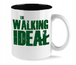 KUBEK Czarny THE WALKING IDEAŁ Wiele WZORÓW