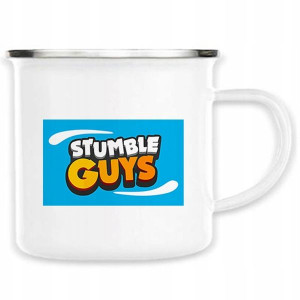 KUBEK Emaliowany Stalowy STUMBLE GUYS Wiele WZORÓW