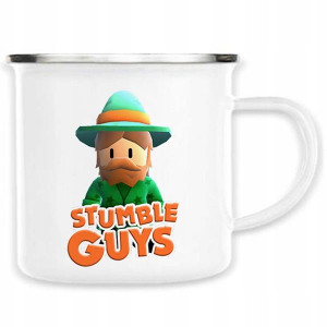 KUBEK Emaliowany Stalowy STUMBLE GUYS Wiele WZORÓW