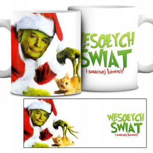 KUBEK Kaczyński GRINCH Wesołych ŚWIĄT Wzory MiX