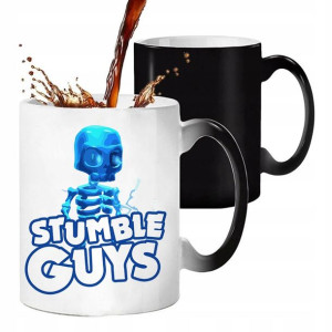 Kubek Magiczny Czarny Stumble Guys Dużo Wzorów