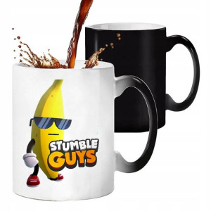 KUBEK MAGICZNY Czarny STUMBLE GUYS Prezent WZORY