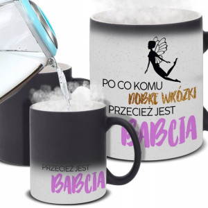 KUBEK MAGICZNY Prezent dla BABCI Różne WZORY MiX