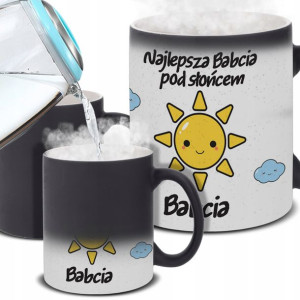 KUBEK MAGICZNY Prezent dla NAJLEPSZEJ BABCI Wzory