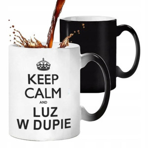 KUBEK MAGICZNY Prezent KEEP CALM Śmieszne WZORY