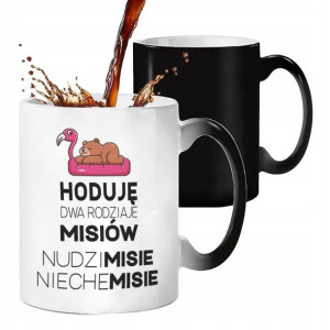 KUBEK MAGICZNY Prezent MISIE Śmieszne WZORY MiX