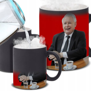 KUBEK MAGICZNY Śmieszny Prezent PREZES KACZYŃSKI