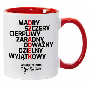 KUBEK na Dzień DZIADKA Wiele WZORÓW Twoje IMIĘ MIX