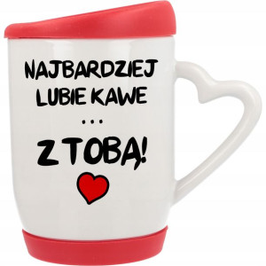 Kubek Pokrywka I Podstawka Na Walentynki Wzory Mix